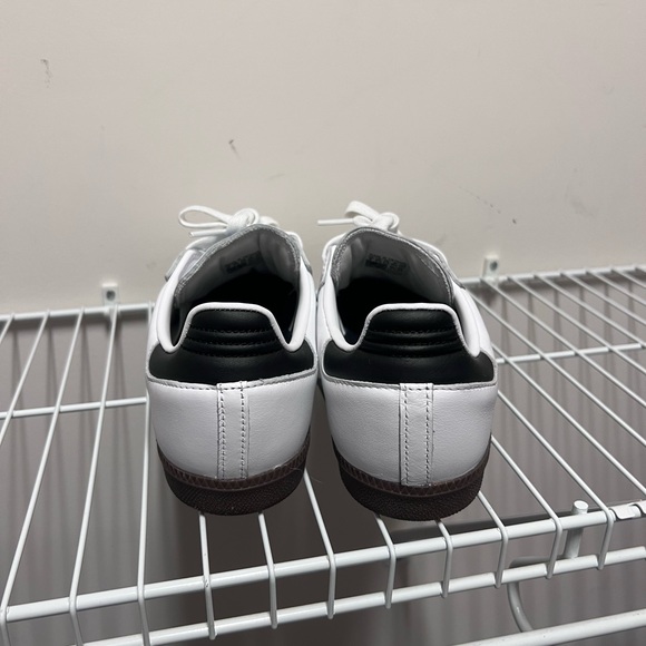 Adidas Samba White and Black Trainers - Picture 3 of 6